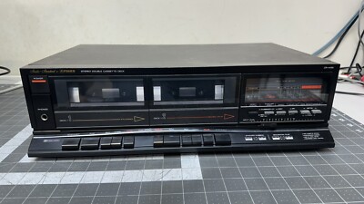 VINTAGE FISHER CR-W56 STEREO DOUBLE CASSETTE DECK TAPE DECK NEEDS NEW BELTS 🔥🔥-image