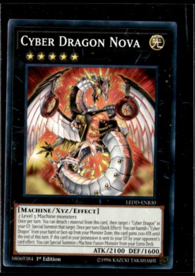 Yu-Gi-Oh! Cyber Dragon Nova LEDD-ENB30 1st Ed LP 3 Card Lot-image