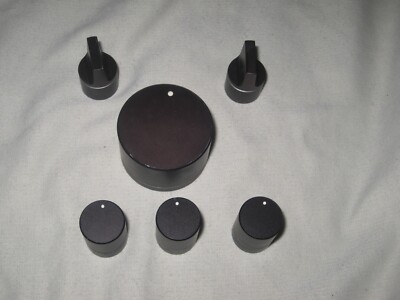 LOT of (6) Control Knobs Dials from Fisher CA-880 Integrated Amplifier Stereo-image