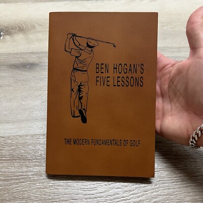 Pottery Barn Ben Hogan: Golf Leather-Bound Book Raw Flexible Cover Brown-image