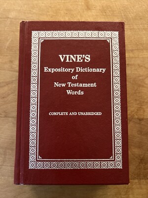 VINTAGE - Vine's Expository Dictionary of New Testament Words (1952)  Red-image