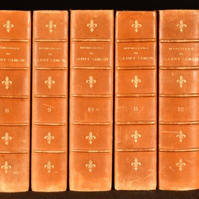 1879-1903 17vols Memoires de Saint-Simon Ramage Binding-image