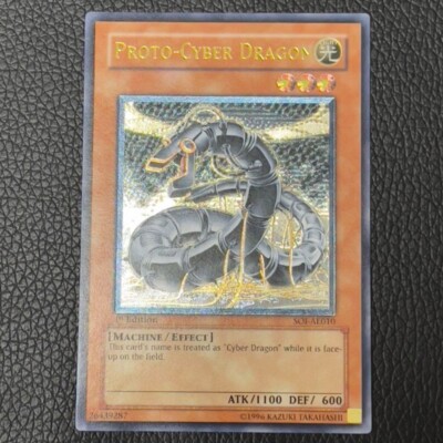 Yu-Gi-Oh! Proto-Cyber Dragon SOI-AE010 1st Edition Ultimate Asian English LP EX-image