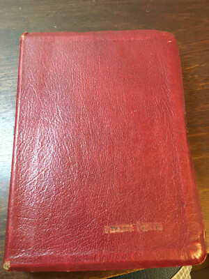 Kirkbride Leather Chain-Reference Bible 1957 55th print KJV 4th Improved Edition-image