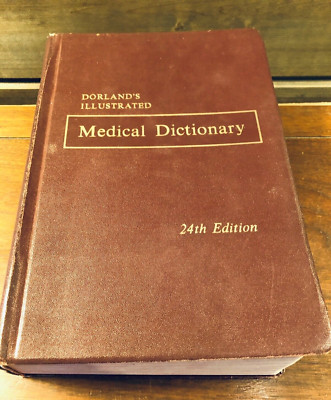 Vintage Dorland's Illustrated Medical Dictionary 24th Edition 1965 Softcover-image