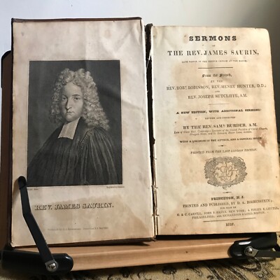 1827 Sermons of the Late Rev. James Saurin Late Pastor - Volume One-image