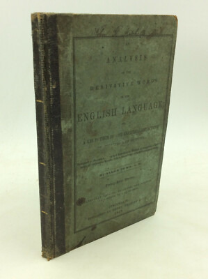 AN ANALYSIS OF THE DERIVATIVE WORDS IN THE ENGLISH LANGUAGE -1847-Language Study-image