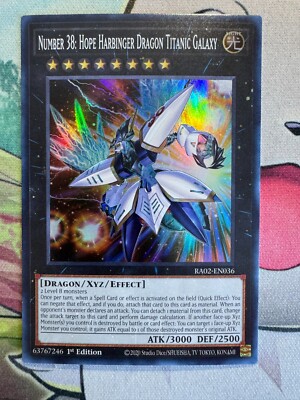 Number 38: Hope Harbinger Dragon Titanic Galaxy Holo Yugioh TCG YGB33-image