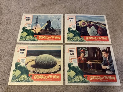 Lot Of 4 Lobby Cards Godzilla vs. The Thing Aka Mothra Original Vintage-image