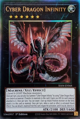 RA04-EN068 CYBER DRAGON INFINITY ULTIMATE RARE 1ST EDITION YuGiOh CARD-image