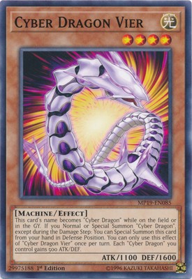 Cyber Dragon Vier - MP19-EN085 - Common - 1st Edition - Lightly Played-image