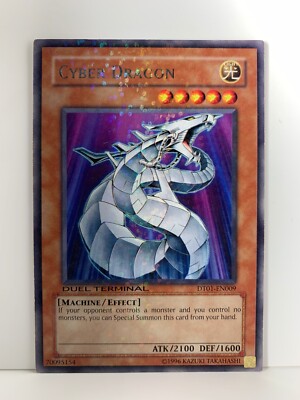 x1 Yugioh Cyber Dragon DT01-EN009 Duel Terminal Rare NM-image