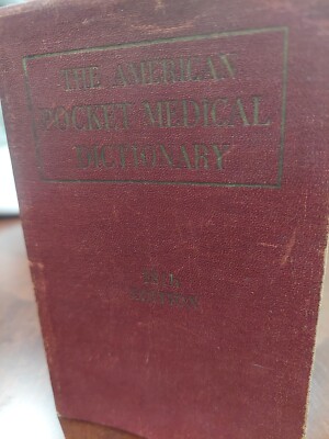 Vintage The American Pocket Medical Dictionary 1946 18th Edition Leather Book-image