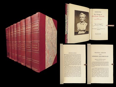 1905 Abraham Lincoln Works of American Politics SLAVERY Abolition Gettysburg 8v-image