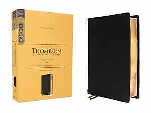 KJV, Thompson Chain-Reference - Leather Bound, by Zondervan; Thompson Dr. - Good-image