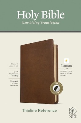 Tyndale House NLT Thinline Reference Bible, Filament (Leather Bound) (UK IMPORT)-image