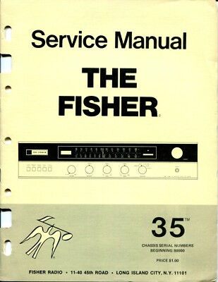 Vintage Fisher Service Manual Supplement FM/AM Tuner Model 35-image