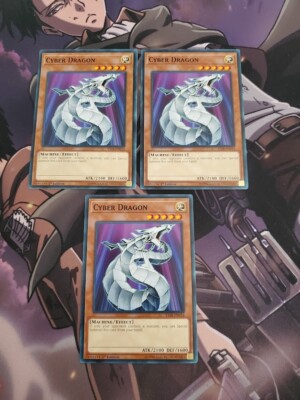 Yugioh - Cyber Dragon YS18-EN014 NM 1st ed Common x3-image