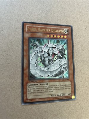 Cyber Barrier Dragon SOI-EN006 1st ed Ultimate Rare Yugioh LP -image