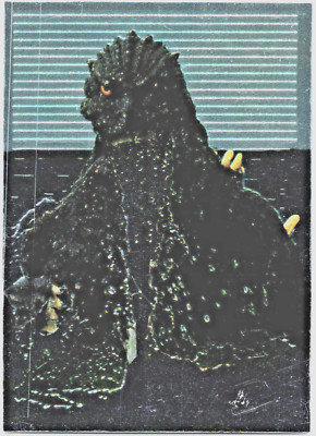1996 AMADA TOHO Godzilla TCG #27 Chrome Foil Trading Card Vintage Rare Monster-image