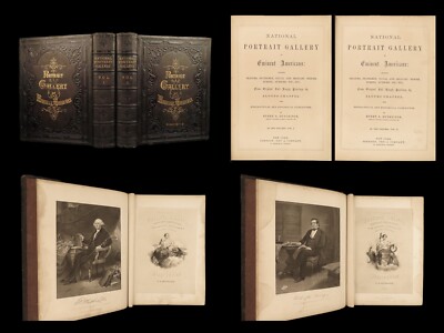 1862 EXQUISITE 1ed National 119 Portraits ART Gallery Washington Jefferson USA-image