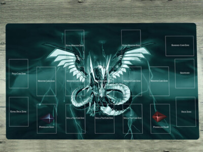 YGOmat Playmat Cyber Dragon Infinity Deck TCG CCG Mat Trading Card Game Mat Bag-image