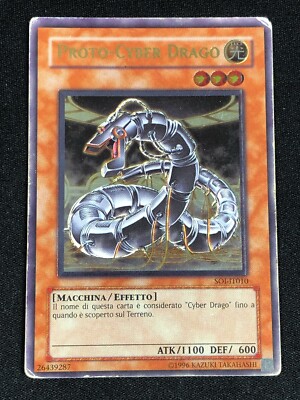 YUGIOH PROTO-CYBER DRAGON SOI-EN010 ULTIMATE PLAY/ EDGE-WEAR ITALIAN-image
