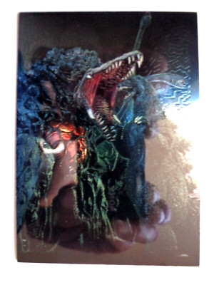 1996 JPP AMADA *GODZILLA CHROMIUM* CARD #37 JAWS OF DEATH NM HTF-image