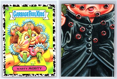 Rick & Morty Garbage Pail Kids GPK Cartoon TV Spoof BLACK SP Card-image