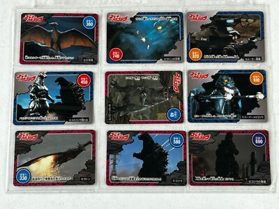 GODZILLA vs MECHAGODZILLA Amada PP Card Series 9pc Lot 1993 Japan Kaiju Monster-image