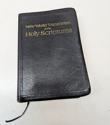New World Translation of the Holy Scriptures with 1984 Watch Tower Black Leather-image