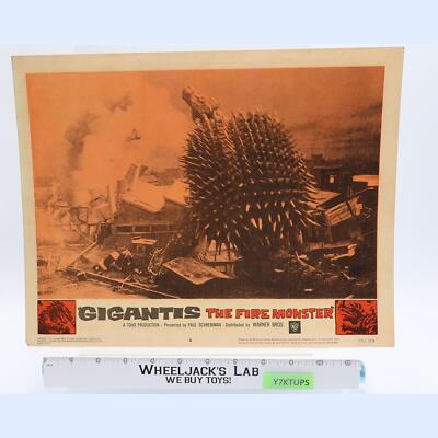Gigantis the Fire Monster Godzilla Raids Again 1959 Lobby Card Poster 11x14-image