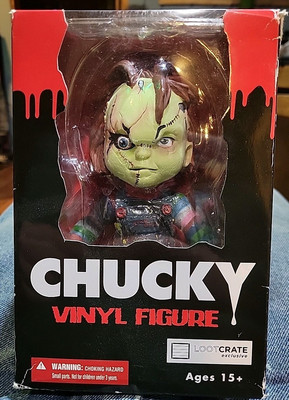 Chucky Vinyl Figure Mezco Glow in the Dark LootCrate Exclusive Same Day Shipping-image