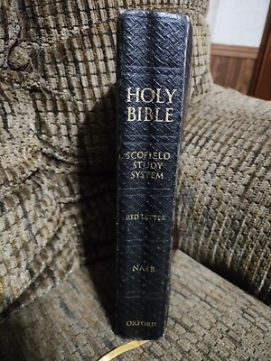 Holy Bible Scofield Study System Red Letter NASB Oxford Leather 5511RRL-image