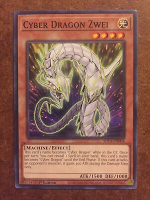 Cyber Dragon Zwei SDCS-EN004 Yugioh Trading Card-image