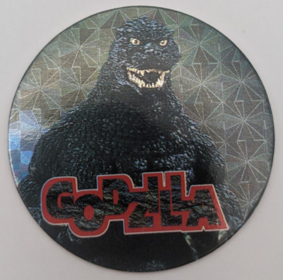 Godzilla Holo 45 Godzilla New Cap Collection Menko Amada Card Toho 1995 Japan A1-image