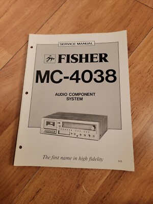 Fisher MC 4038  Stereo System Service Manual-image