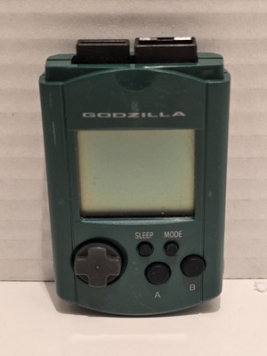Official SEGA Dreamcast Visual Memory Unit VMU Godzilla Green, Import US Seller -image