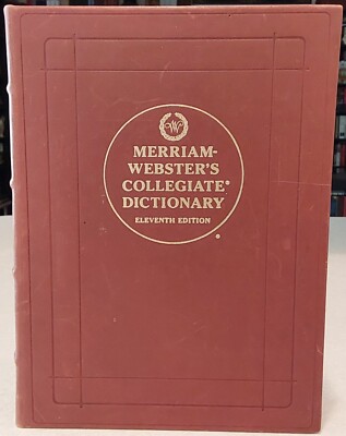 Merriam-Webster’s Collegiate Dictionary Eleventh Edition Leather Binding-image