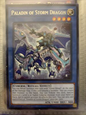 Yugioh! Paladin of Storm Dragon - CYHO-EN031 - Rare - 1st Edition Near Mint, Eng-image