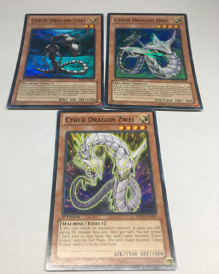 Yugioh! Cyber dragon Zwei SDCR-EN004, Core SDCR-EN001, DREI SDCR-EN002-image