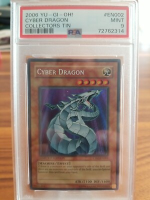 Yu-Gi-Oh! TCG Cyber Dragon 2006 CT03-EN002 Limited Secret Rare PSA 9-image