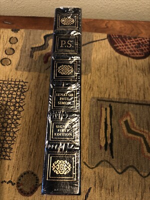 P.S. by Senator Paul Simon SEALED & SIGNED First Edition Easton Press-image