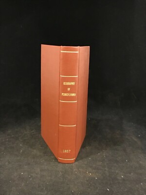 1837 Geography of Pennsylvania Eaton Early Am Illus Phila Printer -image