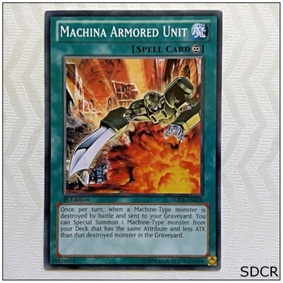 Machina Armored Unit - SDCR-EN028 - Common 1st Edition Yugioh-image