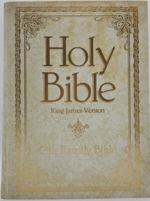 Vintage Holy Bible King James Version A Regency Bible Red Letter Reference-image