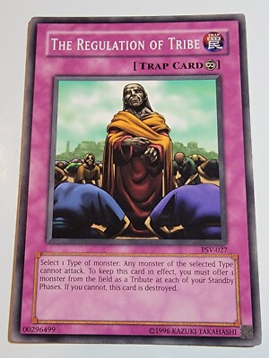 The Regulation Of Tribe PSV-027 Common Unlimited Yugioh-image