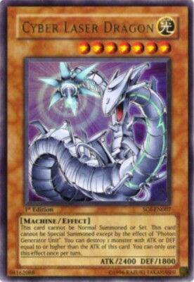 Yugioh-Cyber LLaser Dragon-Ultra Rare-Mixed Editions-SOI EN007 (LP)-image
