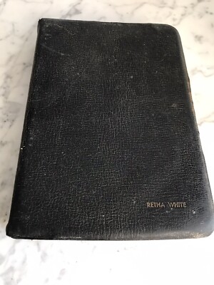 Vintage Holy Bible Scofield Reference Edition 1945 Oxford Morocco leather black-image