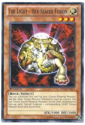 1 x The Light - Hex-Sealed Fusion - SDCR-EN017 - Common - 1st Edition Near Mint,-image